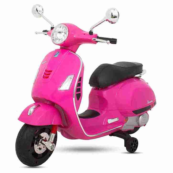 Kawaii Kids Vespa 12v Battery Scooter (Pink)